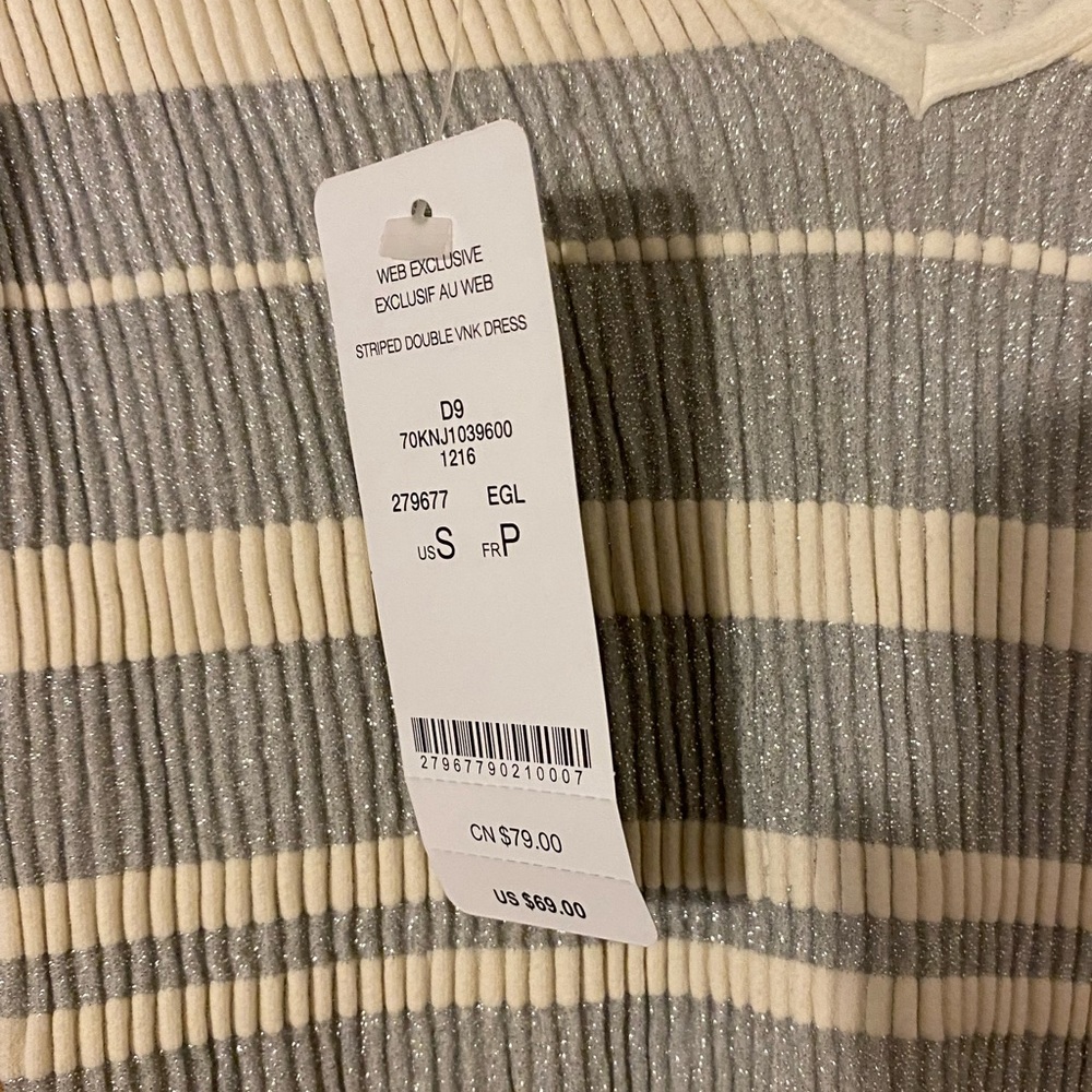 Bebe long sleeve bodycon dress - S NWT